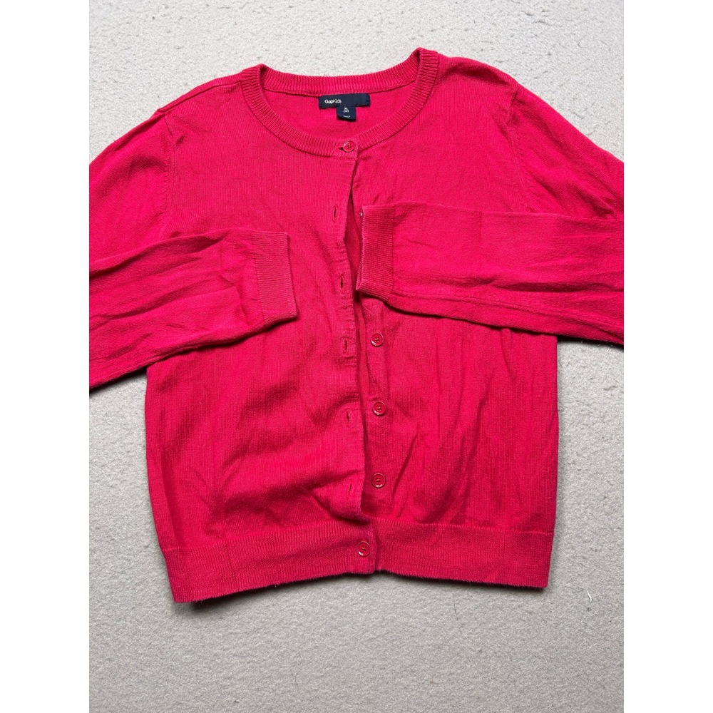 GapKids Cardigan Sweater 100% Cotton Red XL 12 Girls